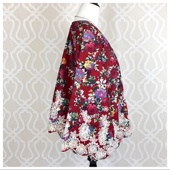 It’s All about the Roses Kimono Cardigan - Picture 6 of 8